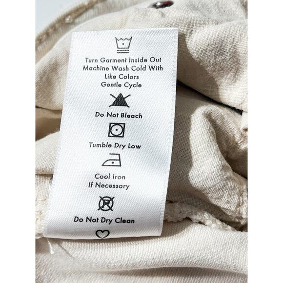 Nik+Zoe Women’s Mid-Rise Straight Ivory Jeans Sz‎ 29 Stretchy Comfy - Picture 14 of 14